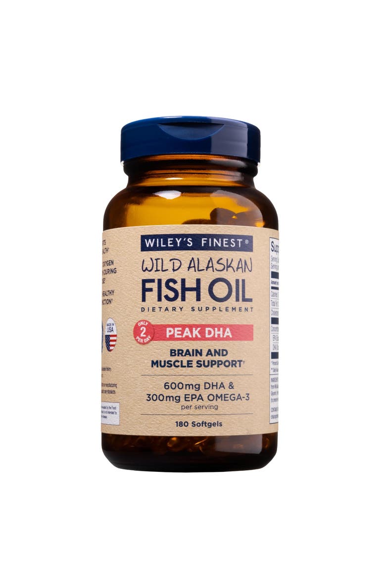 Wild Alaskan Fish Oil Peak Dha - 900Mg Epa And Dha Omega-3S - 180 Softgels Bottles, Main, color, None