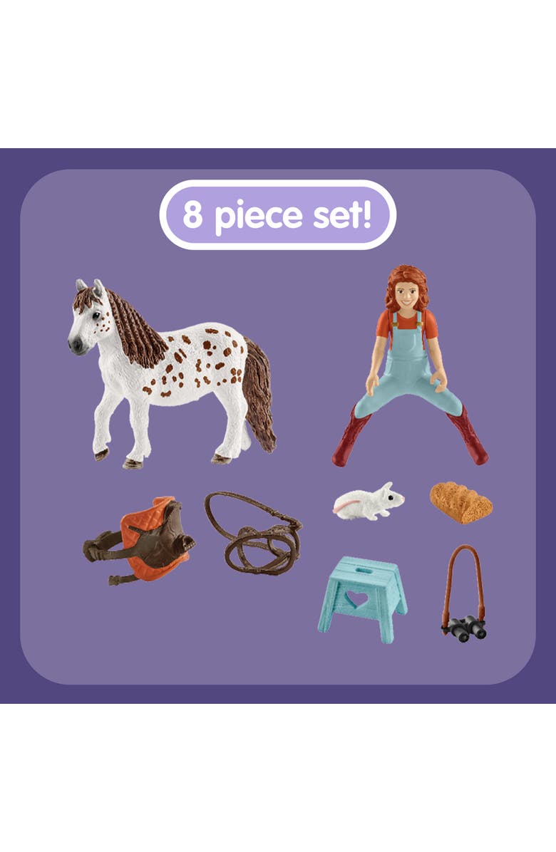 Schleich Horse Club Mia & Spotty, Collectible Horse Toy, Kids Ages 5+, Alternate, color, Multicolored