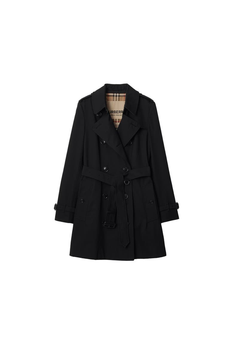 Short Chelsea Heritage Trench Coat, Alternate, color, Black