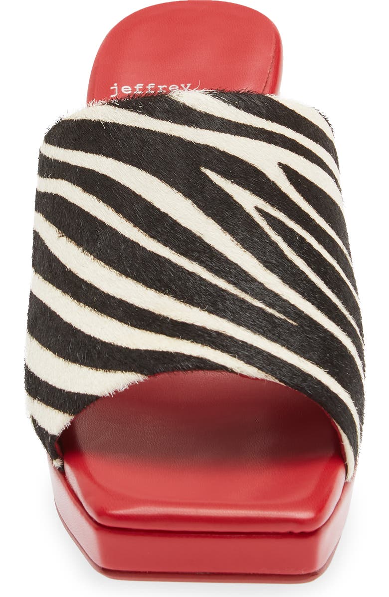 Jeffrey Campbell Caviar Genuine Calf Hair Slide Sandal, Alternate, color,