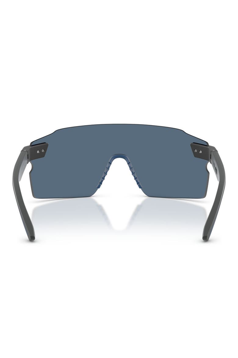 133mm Oversize Rectangular Sunglasses, Alternate, color, MATTE DARK GREY / DARK BLUE