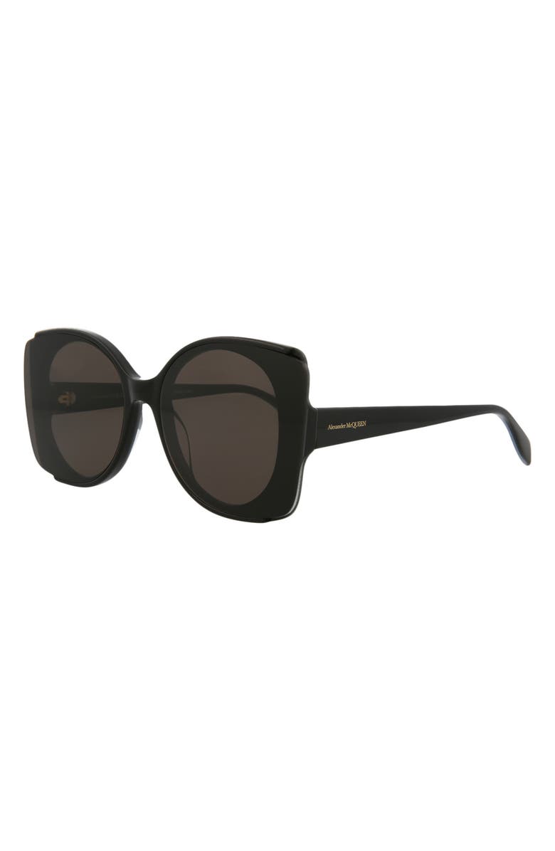 McQueen 65mm Square Sunglasses, Alternate, color,