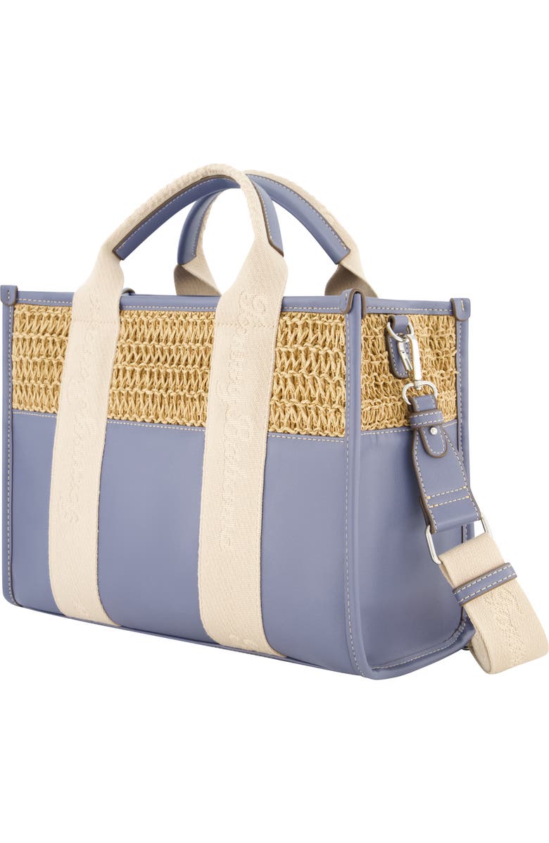 Tommy Bahama Raffia Web Strap Modern Tote Bag, Alternate, color, Navy