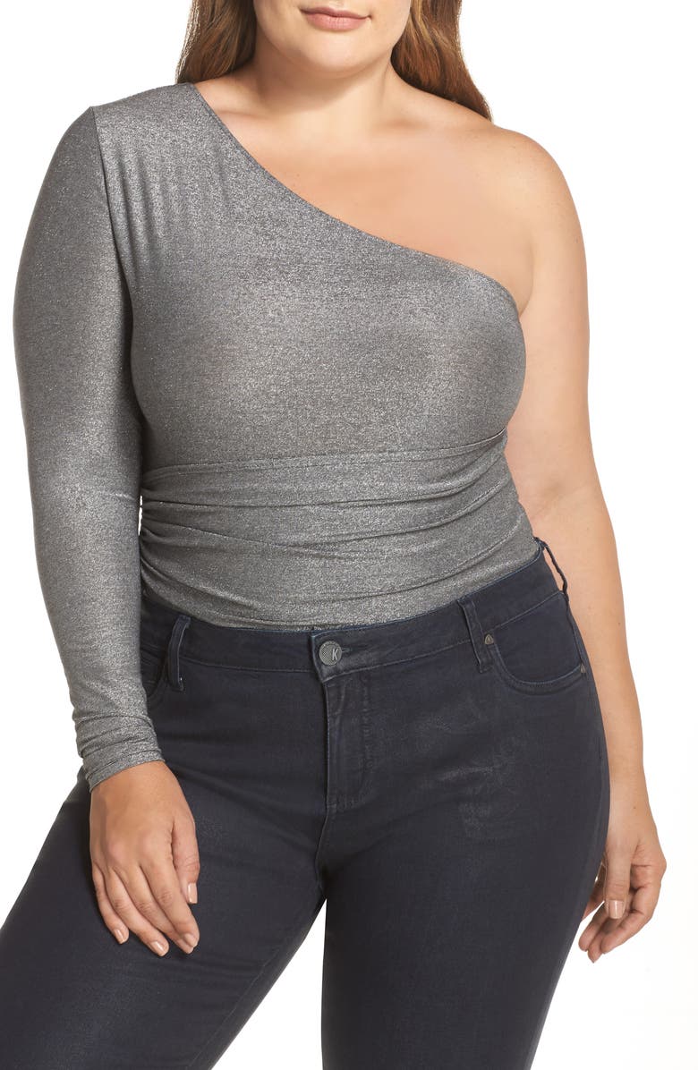 Only Hearts One-Shoulder Thong Bodysuit, Alternate, color, 