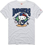 Homage Unisex Homage Ash Los Angeles Dodgers Hello Kitty Tri-Blend T-Shirt