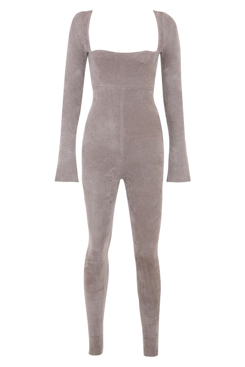 Isis Chenille Long Sleeve Jumpsuit, Alternate, color, MINK