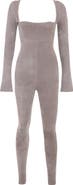 HOUSE OF CB Isis Chenille Long Sleeve Jumpsuit