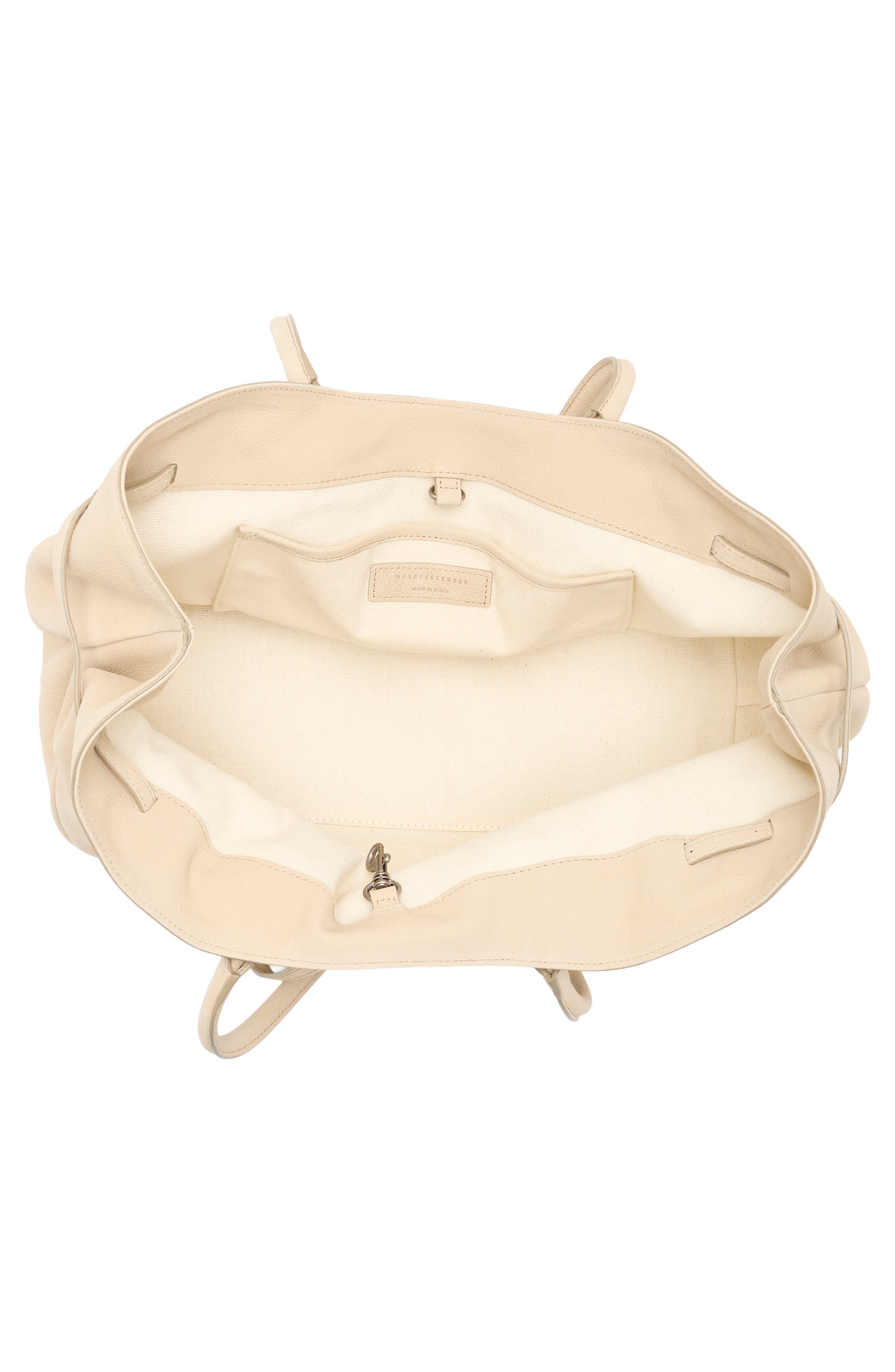 Grandma Large Buckle Suede Shoulder Bag, Alternate, color, BEIGE NUBUCK