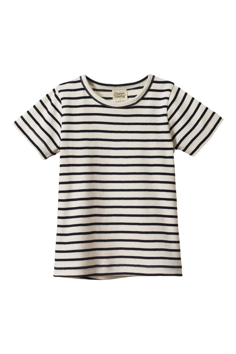 Kids' River Organic Cotton T-Shirt, Main, color, NAVY SAILOR STRIPE