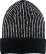 MARCUS ADLER Rib Knit Contrast Cuff Beanie