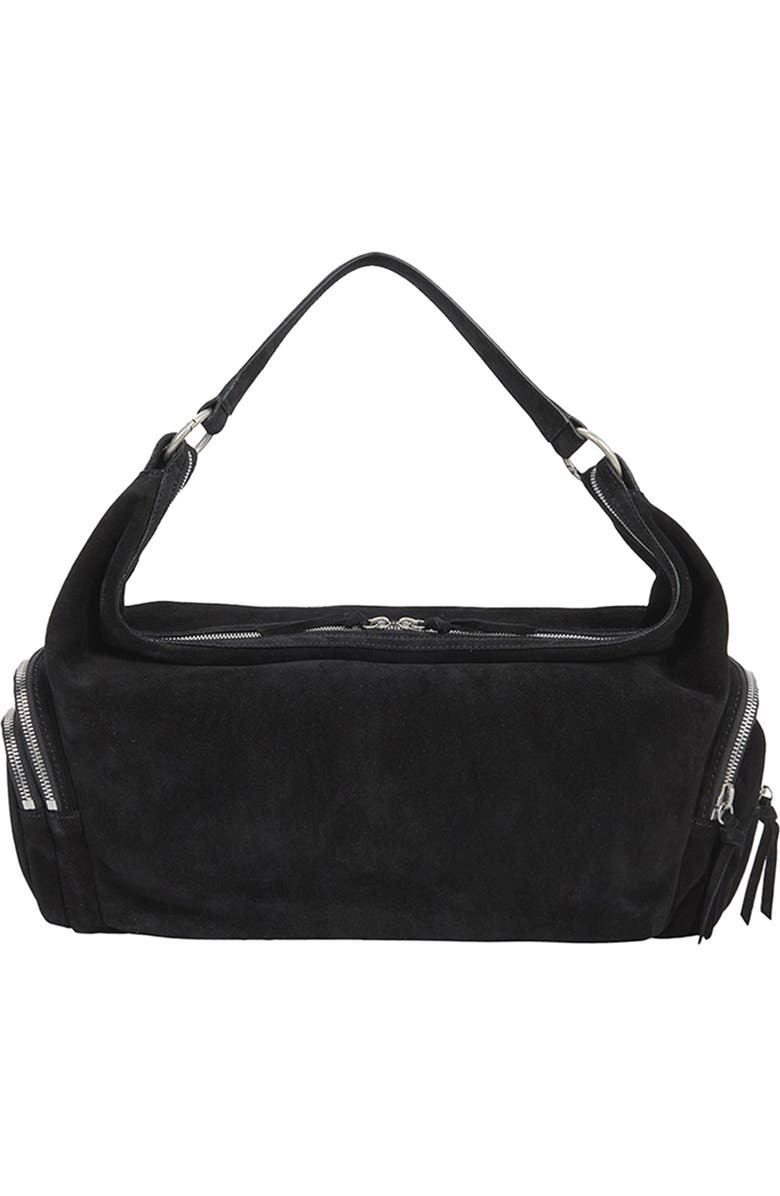 MARGESHERWOOD City Suede Hobo Bag, Alternate, color, Black Suede