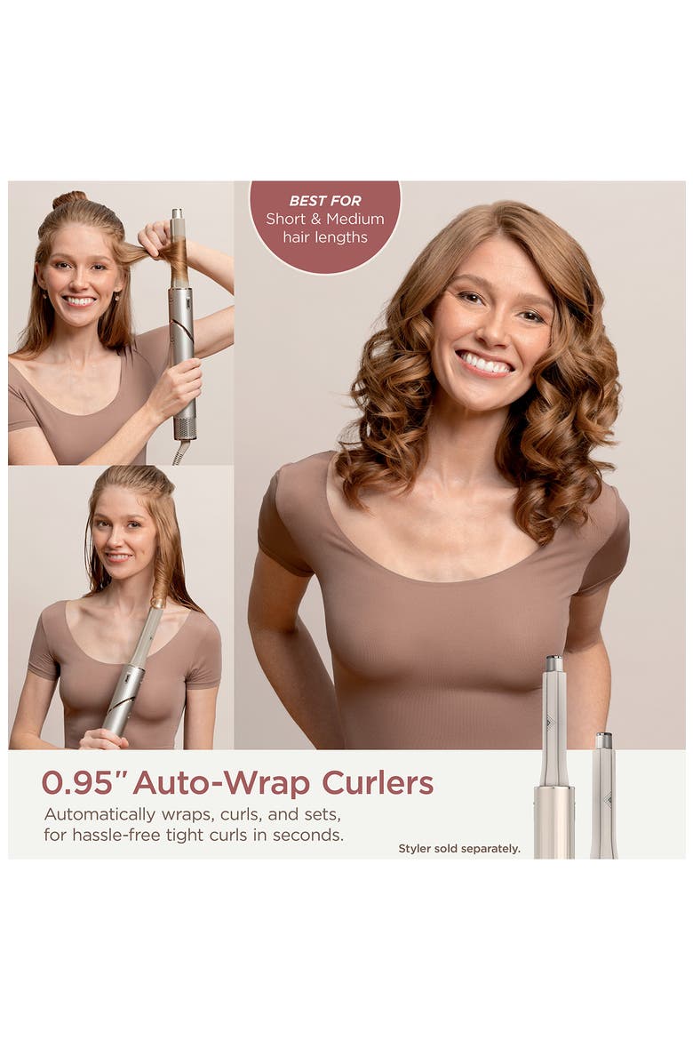 FlexStyle .95-Inch Auto-Wrap Curlers Attachment, Alternate, color, STONE