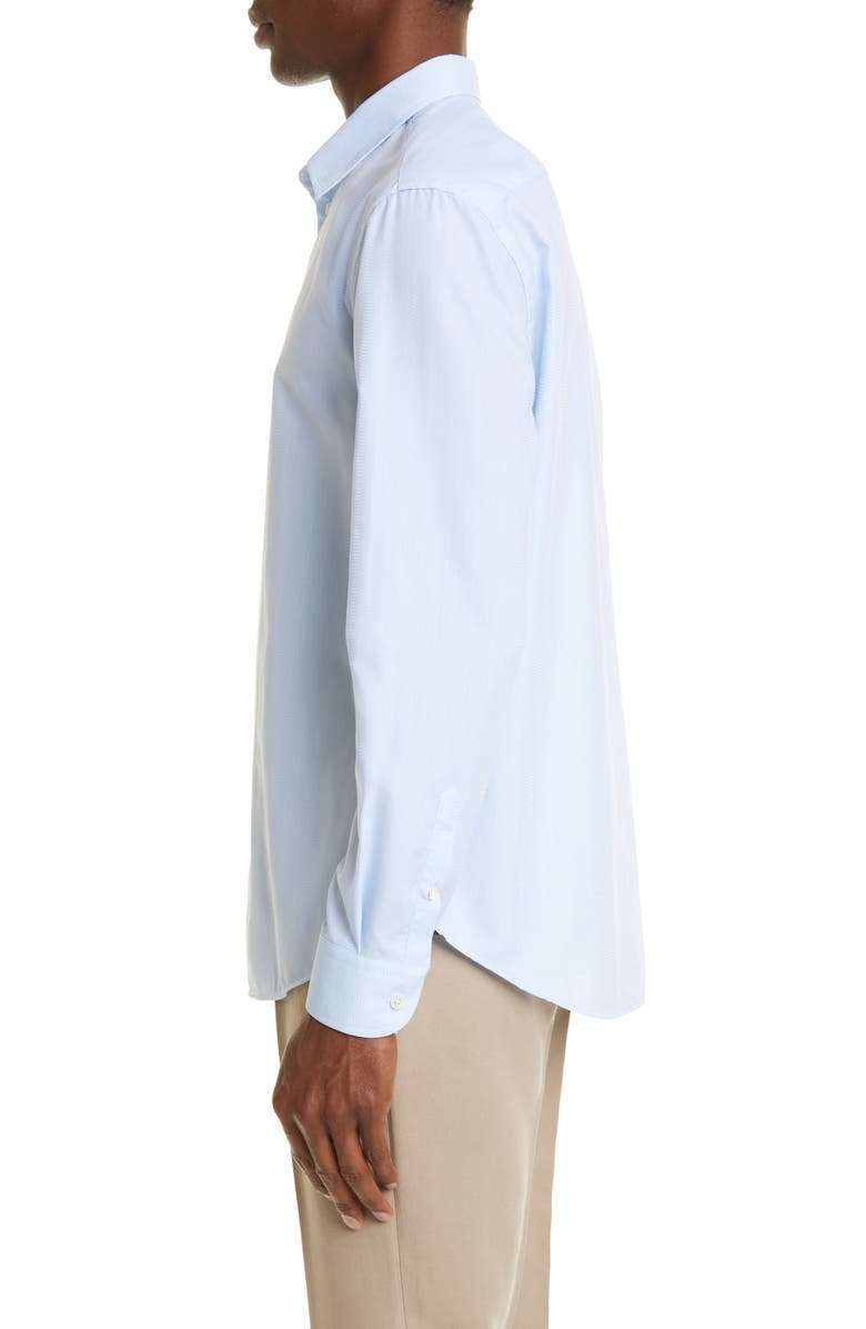 Emporio Armani Men's Solid Cotton Button-Up Shirt, Alternate, color,