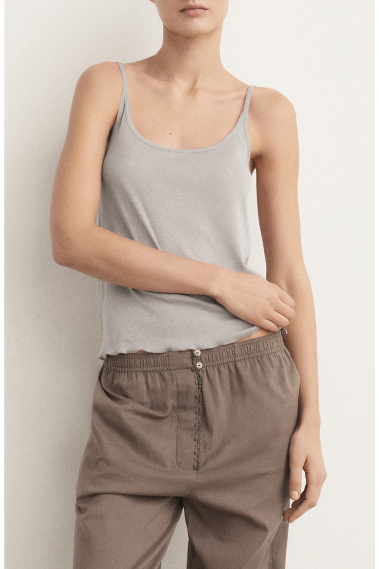 Cotton Pajamas Camisole, Main, color, LIGHT/ PASTEL GREY