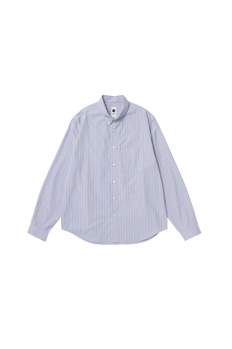 Striped Button Down Shirt, Main, color, Blue