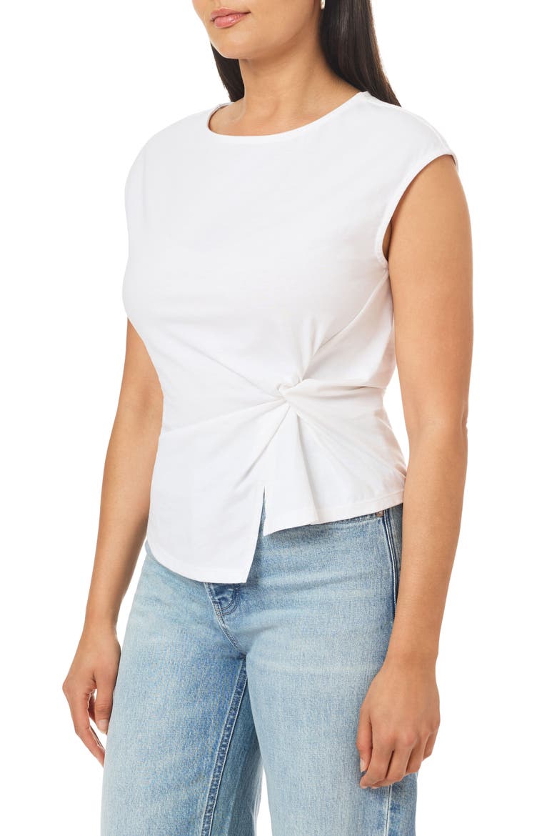 Side Gather Top, Alternate, color, BRILLIANT WHITE