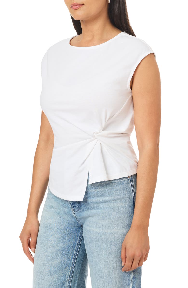 Scotch & Soda Side Gather Top, Alternate, color, Brilliant White