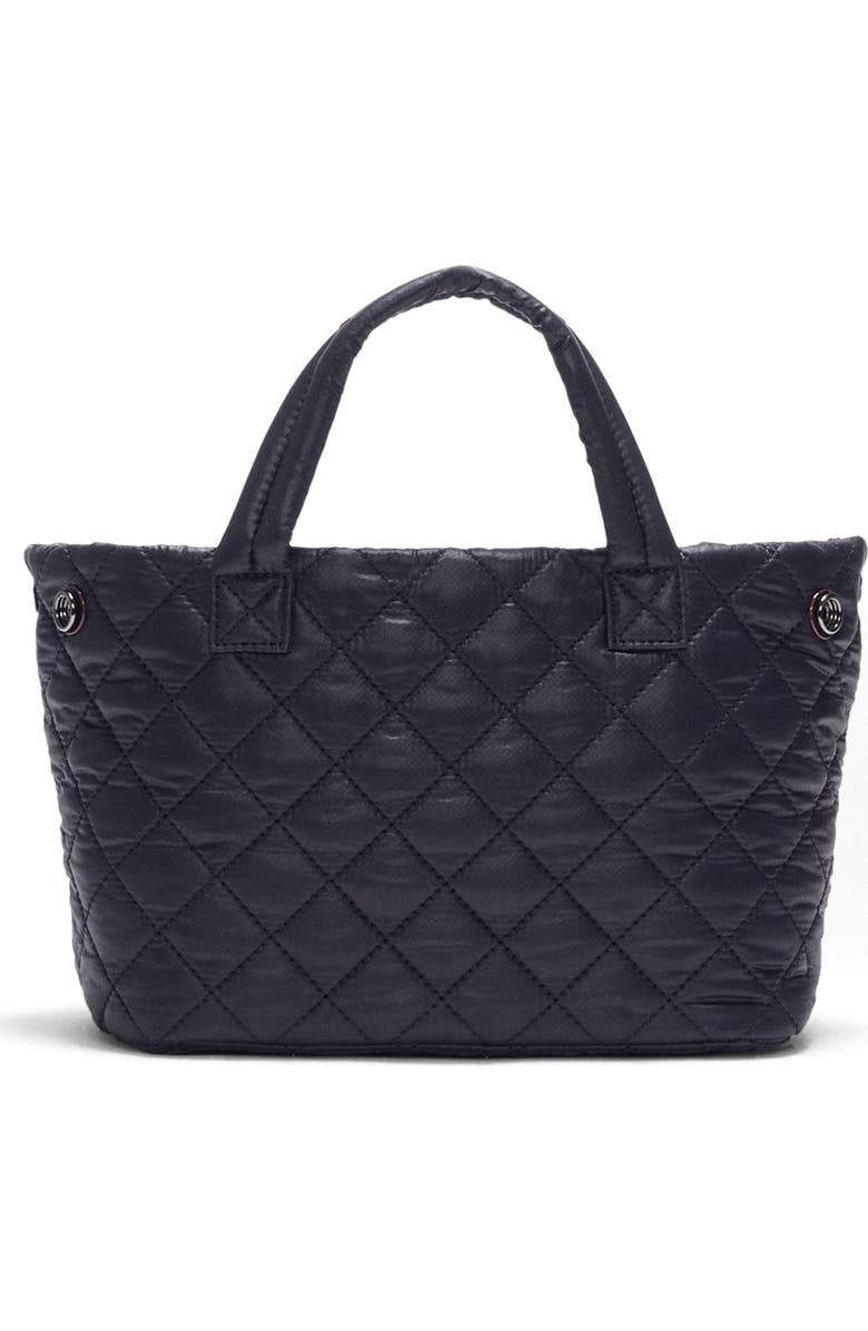 MZ Wallace Mini Metro City Quilted Nylon Tote, Alternate, color, Black
