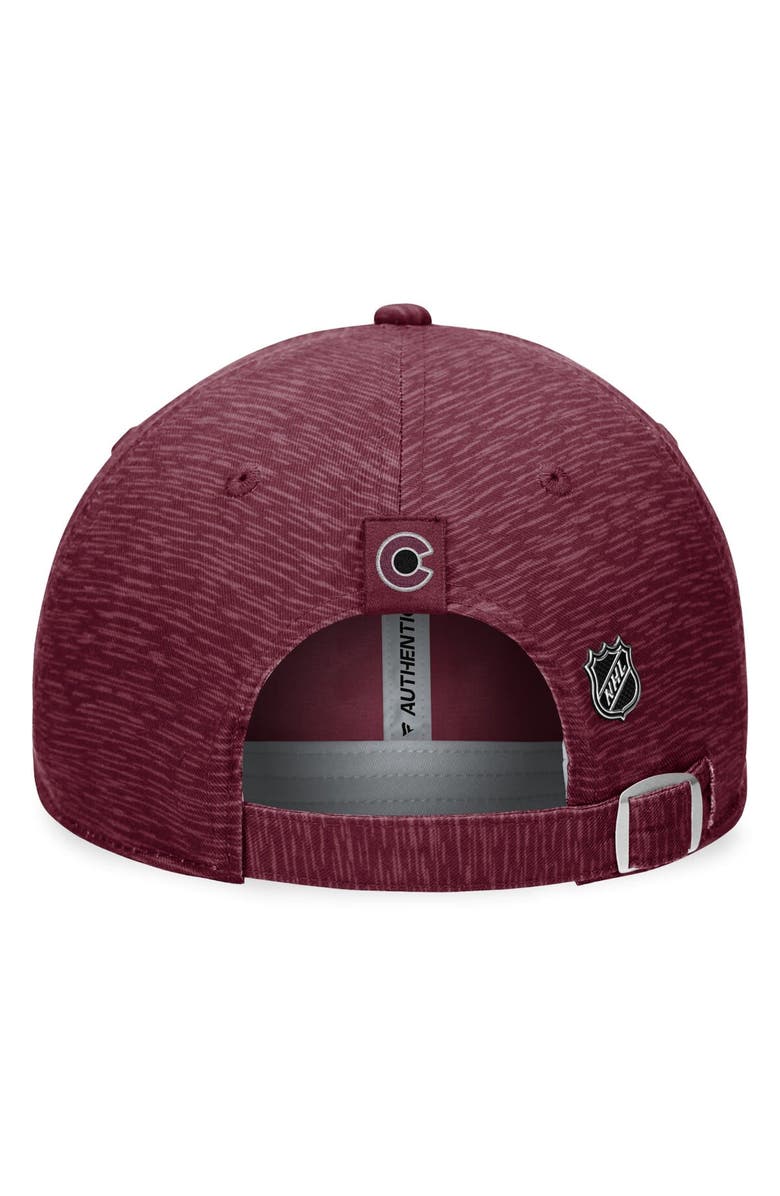 FANATICS Men's Fanatics Branded  Burgundy Colorado Avalanche Authentic Pro Road Adjustable Hat, Alternate, color, 