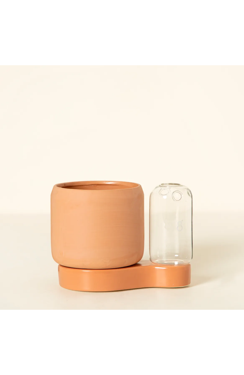 Uncommon Goods Self-Watering Planter & Propagation Station by Greenfinity, Alternate, color, Light Brown