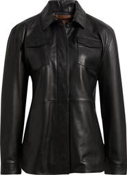 Frye Leather Shirt Jacket