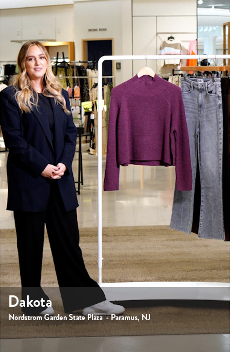 Merino Wool Crop Turtleneck Sweater, sales video thumbnail