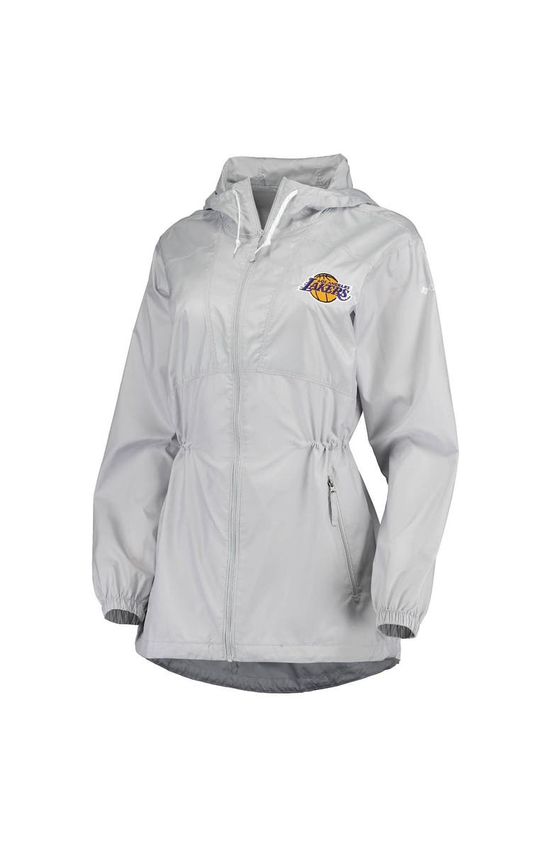 Columbia Women's Columbia Gray Los Angeles Lakers Flashback Full-Zip Jacket, Alternate, color, Gray