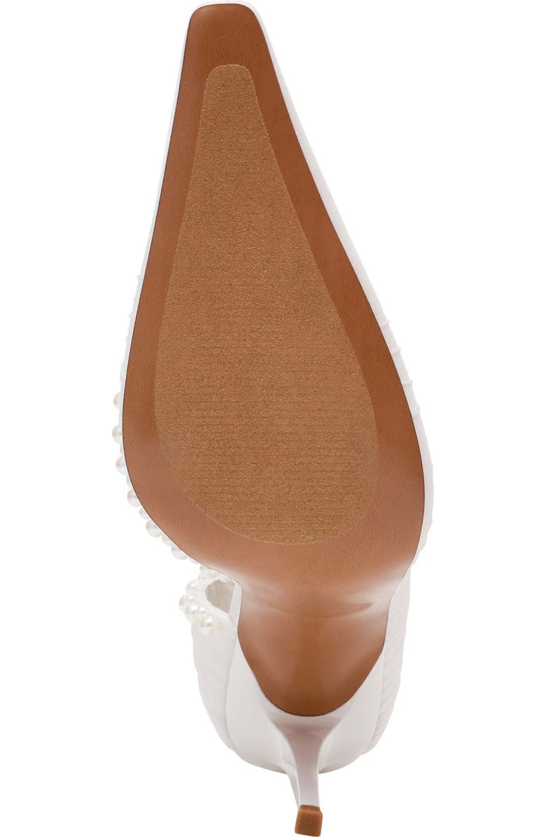 Steve Madden Elegant Half d'Orsay Pump, Alternate, color, Ivory Mesh