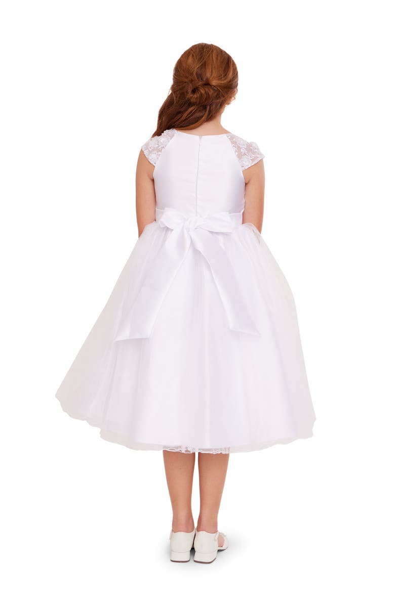 Iris & Ivy Kids' Cap Sleeve First Communion Dress, Alternate, color, 
