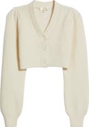 LoveShackFancy Avignon Wool & Cashmere Crop Cardigan