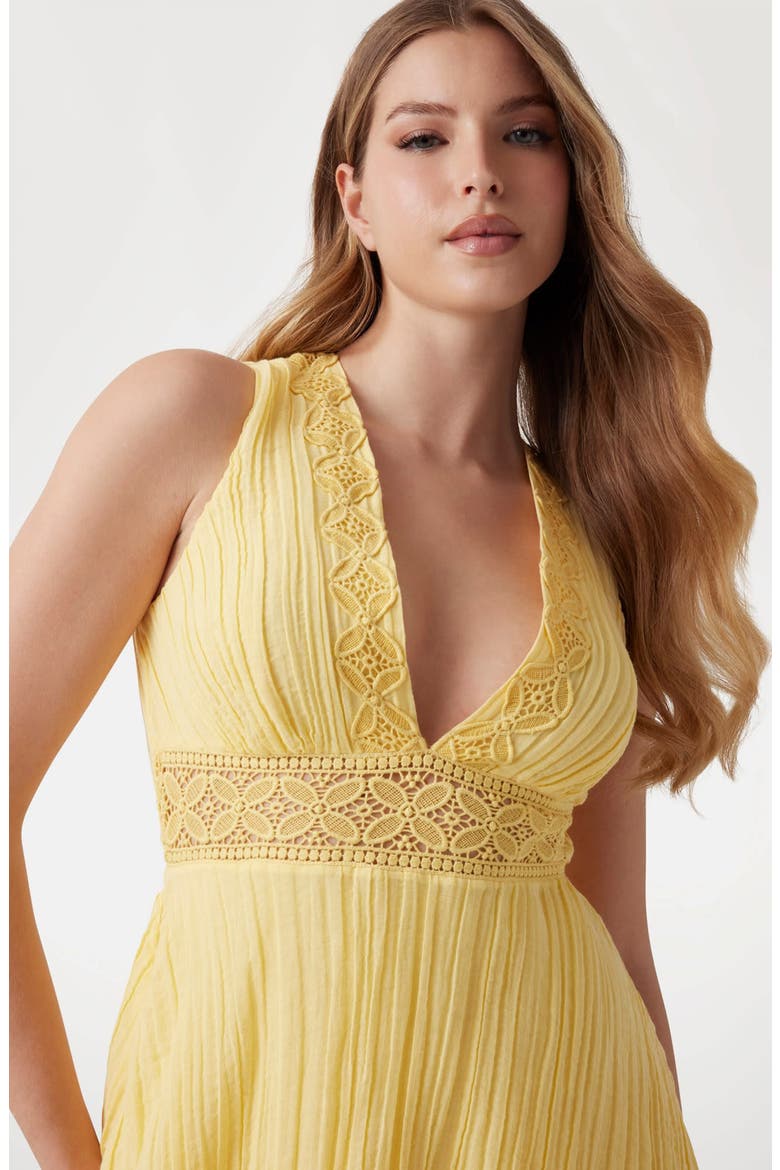 Danny Asymmetric Hem Dress, Alternate, color, BRIGHT YELLOW
