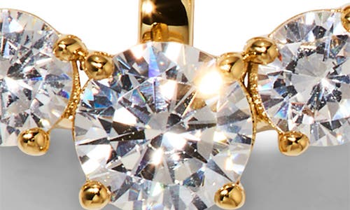 Nadri Le Bisou Cubic Zirconia Heart Ear Jacket Earrings In Gold