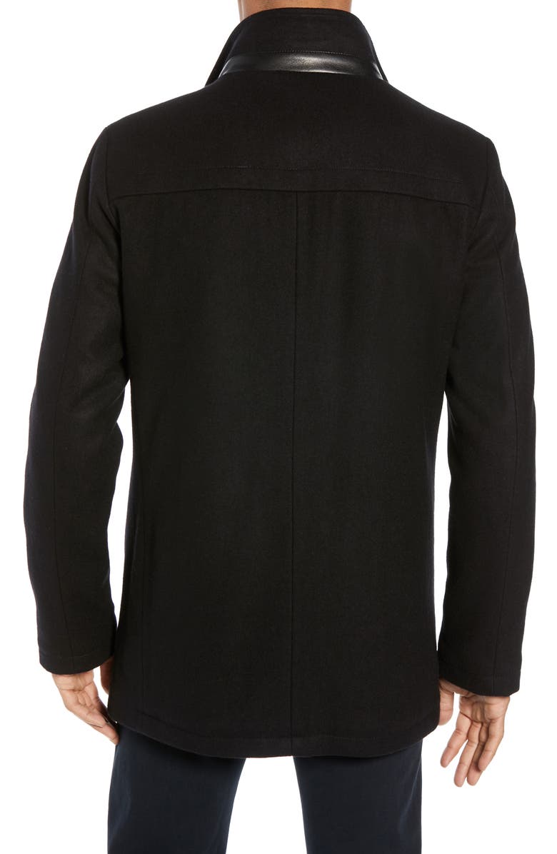 Vince Camuto Classic Wool Blend Car Coat with Inset Bib, Alternate, color,