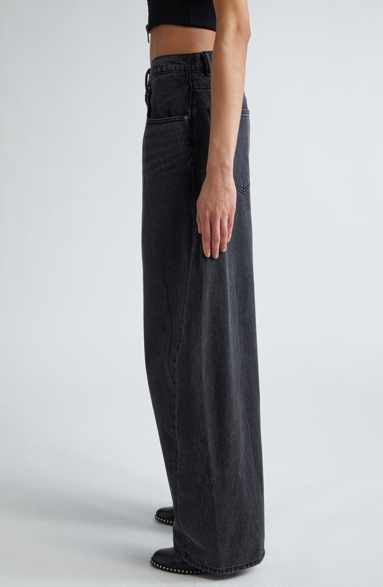 Alexander Wang Oversize Low Rise Barrel Leg Jeans, Alternate, color, 