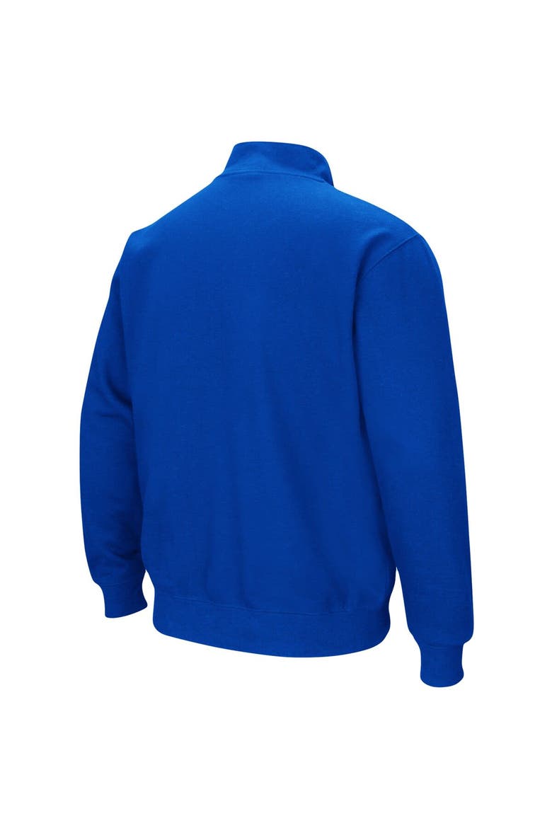 Men's Colosseum Blue Seton Hall Pirates Tortugas Logo Quarter-Zip Jacket, Alternate, color, Blue