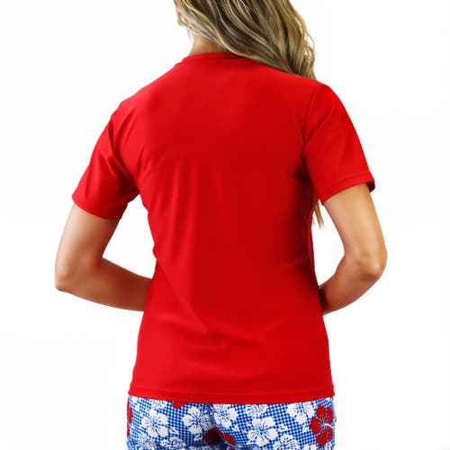 Uv Skinz Quarter Zip Crew Sun & Swim Shirt In Dark Red