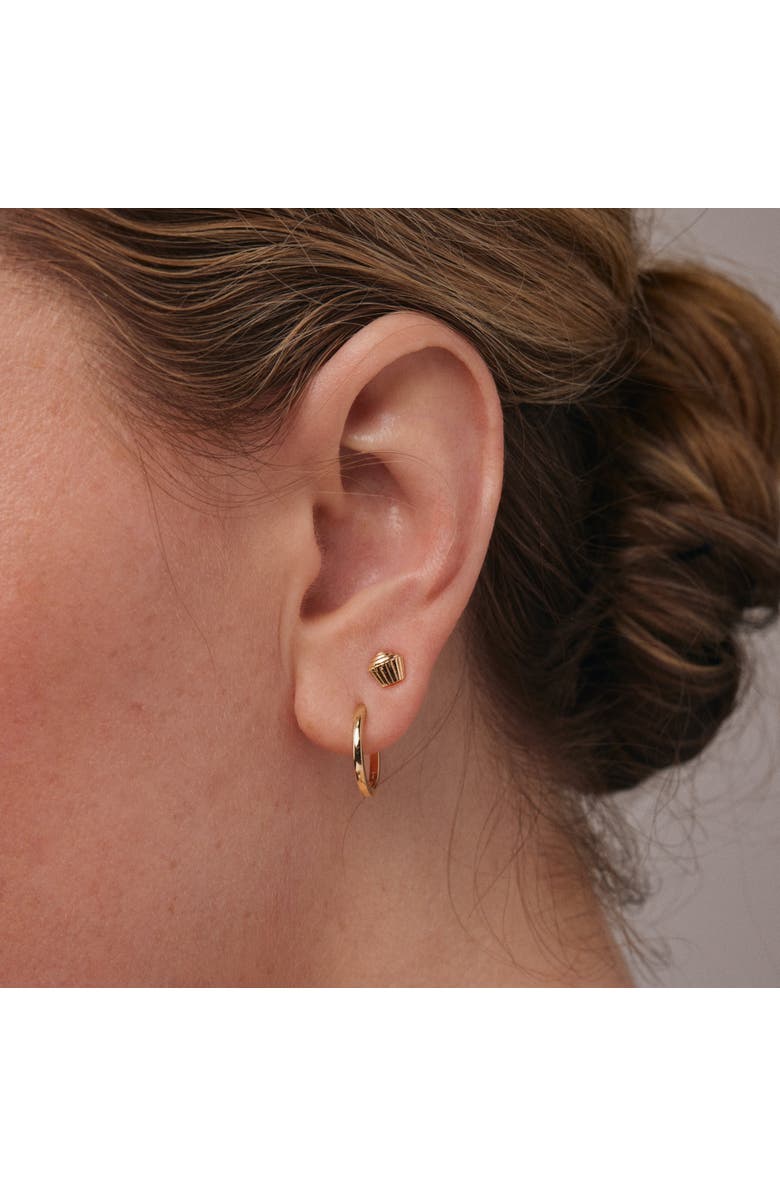 Whit Jewelry 14K Yellow Gold Cupcake Stud, Alternate, color, Gold - Butterfly Back