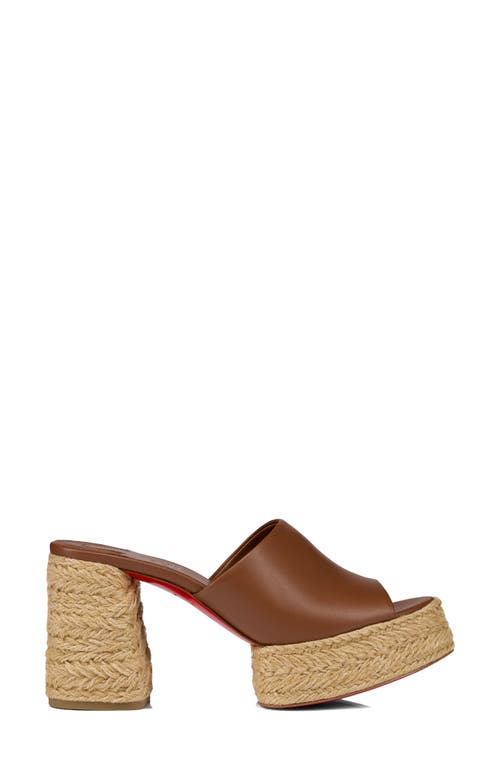 Shop Christian Louboutin Calakala Espadrille Platform Slide Sandal