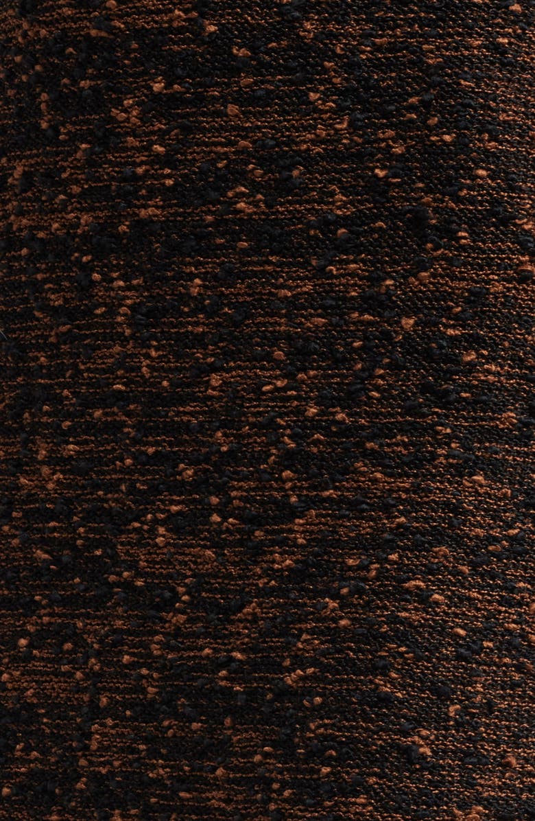 FRAME Strapless Fringe Bouclé Dress, Alternate, color, Espresso Multi