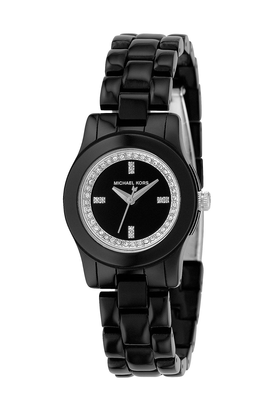 Michael Kors 'Jet Set Sport' Crystal Index Mini Resin Bracelet Watch ...