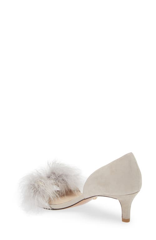 Pelle Moda Dallon Open Toe Pump In Dk Taupe
