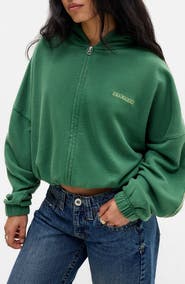 Iets Frans Bubble Hem Zip Hoodie