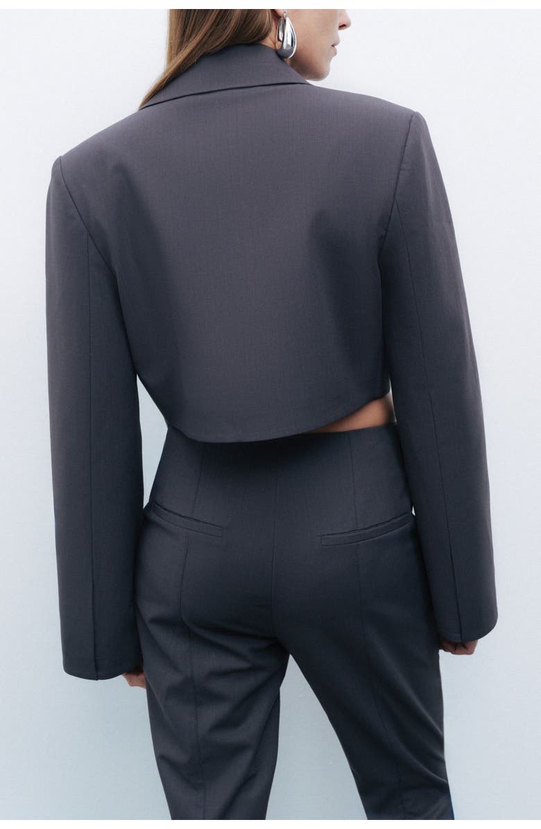 Nocturne Padded Shoulder Crop Jacket, Alternate, color, 