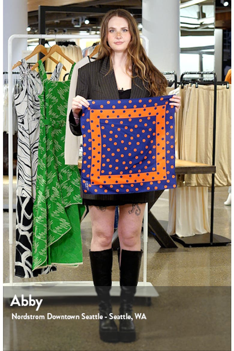 springtime dot silk bandana video