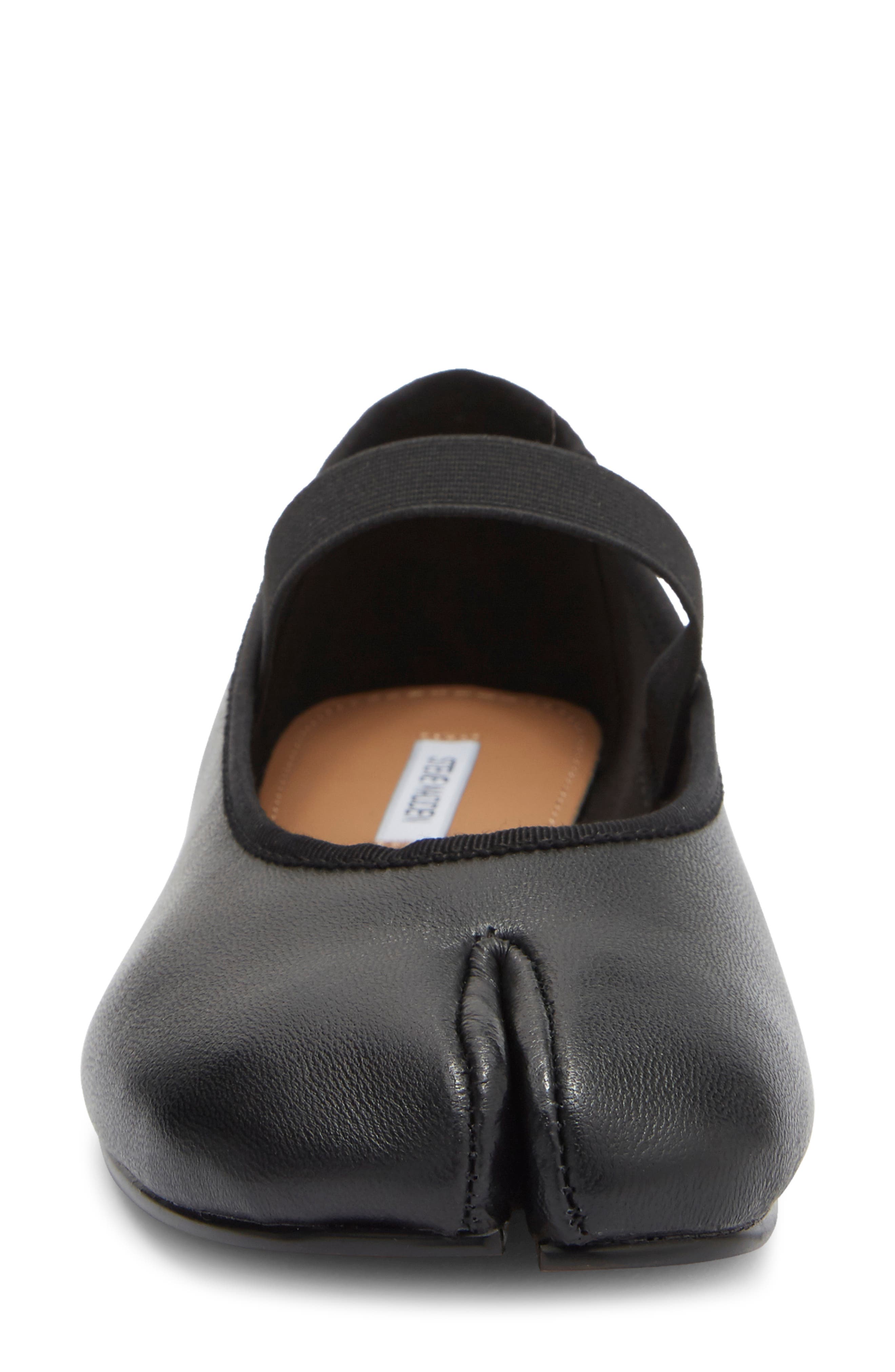 Crisce Leather Mary Jane Flat, Alternate, color, BLACK LEATHER