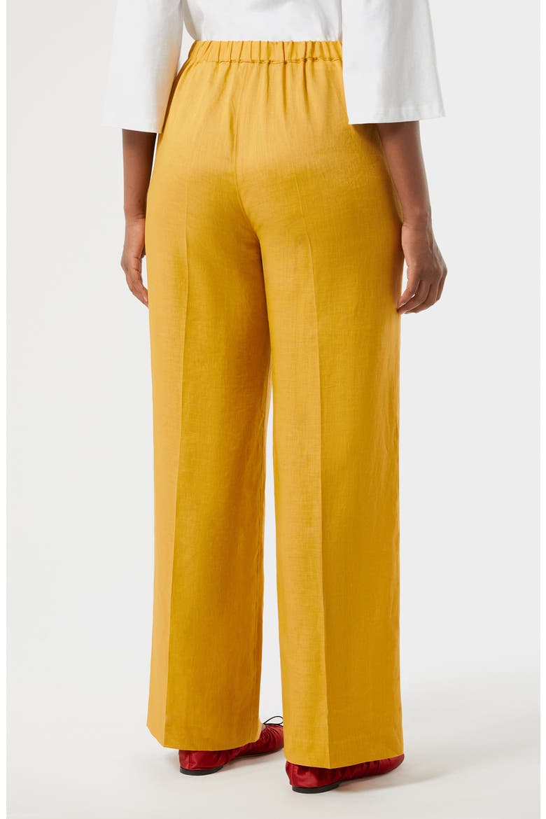 Rocco Straight Leg Linen Pants, Alternate, color, HONEY