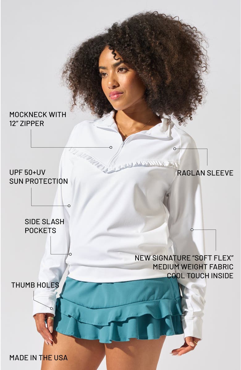 Bobbe Active Club 1/4 Zip Pullover, Alternate, color, White