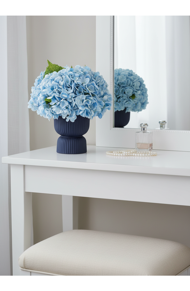 CocoBella Genevieve RealTouch Hydrangea Arrangement, Alternate, color, Azure