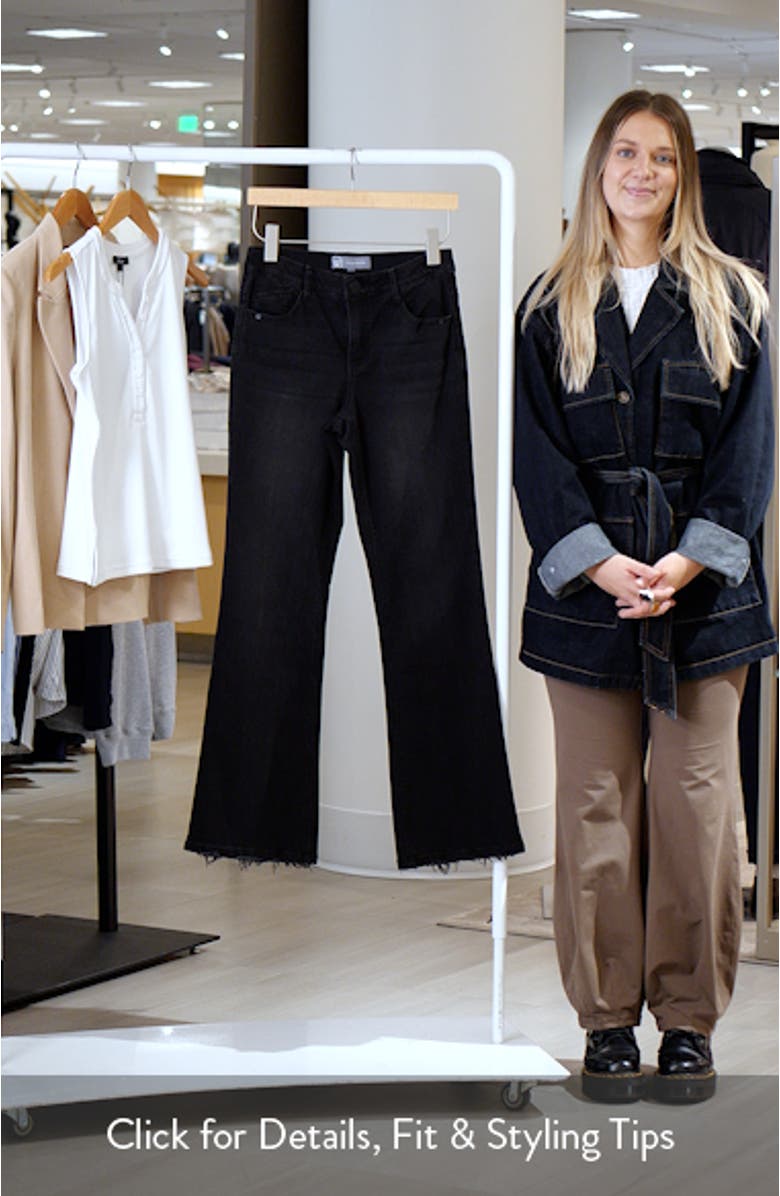 Madison High Waist Itty Bitty Bootcut Jeans, sales video thumbnail