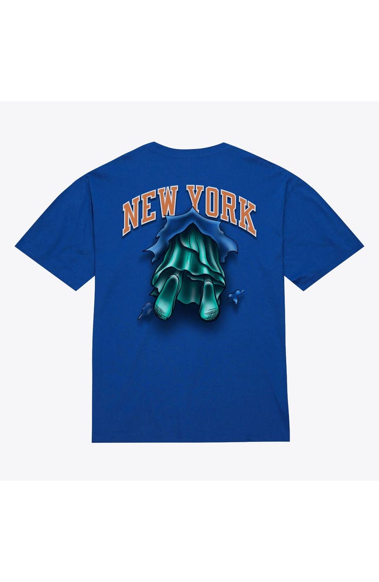 Mitchell & Ness Men's Mitchell & Ness Blue New York Knicks Breakthrough T-Shirt, Alternate, color, Blue